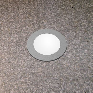 Foco de encastrar solo CECI 1xGX23 3W botão CCT (3cores) IP67 Alt.9,3xD.12cm resina cinza