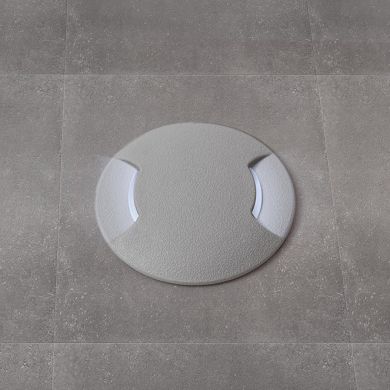 Foco de encastrar solo CECI 1xGX23 3W botão CCT (3cores) IP67 Alt.9,3xD.12cm resina cinza