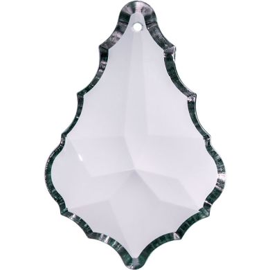 Plaqueta de cristal 6,3cm 1 taladro color transparente