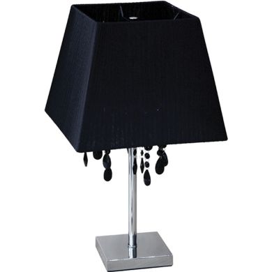 Table Lamp OLÍMPIA square 3xE14 L.33xW.33xH.57cm Black/Chrome
