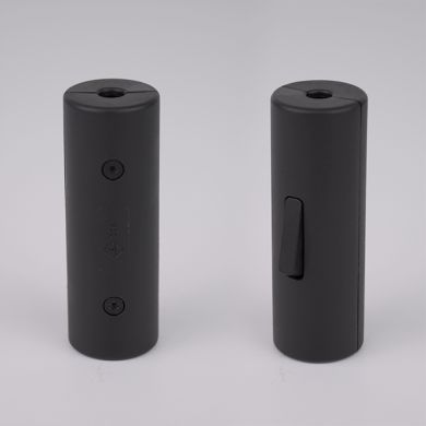 Rewireable cylindrical single pole rocker switch with earth terminal