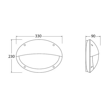 Wall Lamp MADDI 1xE27 IP66 L.33xW.9xH.23cm black resin