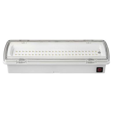 Luz de emergência KALANI mista IP65 1x4,8W LED 230lm 4000K C.27xL.10xAlt.5,4cm branco