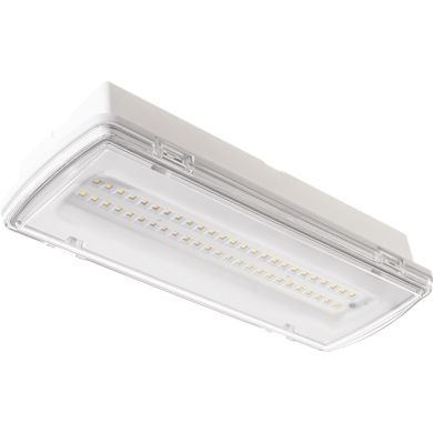 Luz de emergência KALANI mista IP65 1x4,8W LED 230lm 4000K C.27xL.10xAlt.5,4cm branco