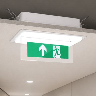 Luz de emergência KESTIS mista 1x3,5W LED 120lm 4000K C.26xL.9,2xAlt.5,2cm Branco