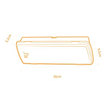 Luz de emergência KESTIS mista 1x3,5W LED 120lm 4000K C.26xL.9,2xAlt.5,2cm Branco