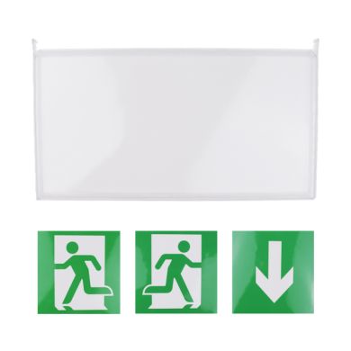 Flag and signs for KALLUS emergency light