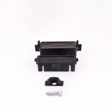 IP68 junction device w/ cord anchorage, 2 ways, for rubber cables D.external=4,8..6mm, black Nylon