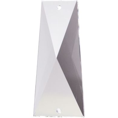 Alargo en cristal 5,8x2,6cm 2 taladros (caja)