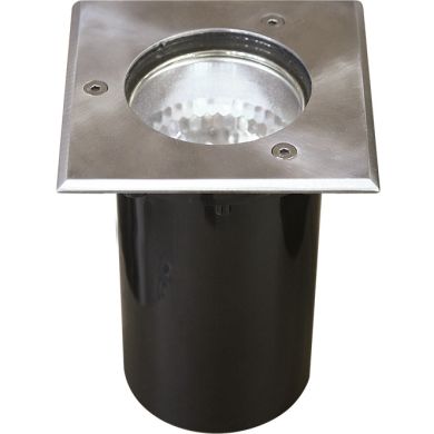 Ground Recessed Lamp BIGORNE square IP65 1xGU10 L.11xW.11xH.0,5cm Satin Nickel