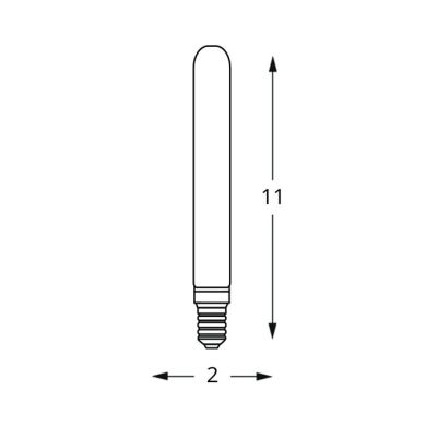 Lâmpada E14 (fino) T20 CLASSIC DECOLED 4W 2200K 400lm Ambar-A+