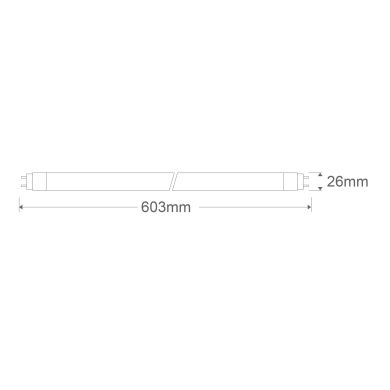 Tubo LED G13 T8 VALUE LED 60cm 9W 4000K 900lm 270°