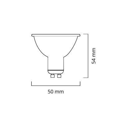 Lâmpada GU10 VALUE PLUS LED 6W 6400K 620lm 250cd 100°
