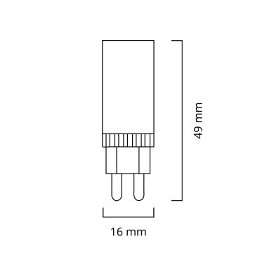 Lâmpada G9 PIXY LED 7W 3000K 700lm Branca