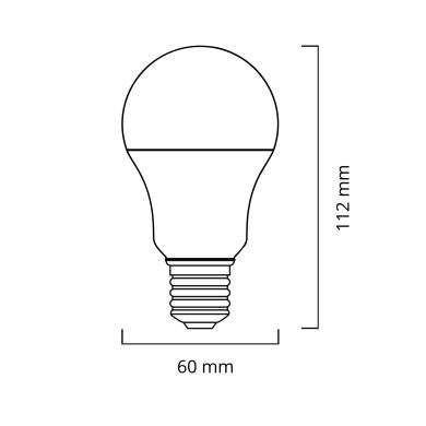 Light Bulb E27 (thick) GLS (standard) VALUE LED 13W 4000K 1300lm