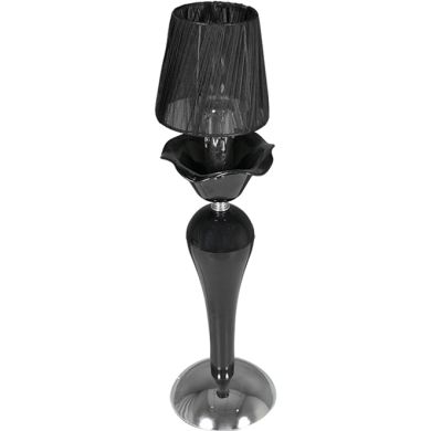 Table Lamp ADELAIDE 1xE14 H.47xD.13cm Black/Chrome