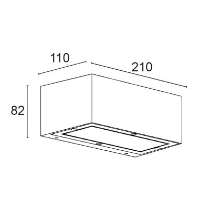 Wall Lamp GIULIA IP65 1xE27 L.20,5xW.11xH.8,2cm Rust