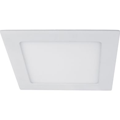 Foco de encastrar EURO quadrado 1x12W LED 880lm 3500K C.17xL.17xAlt.0,2cm branco