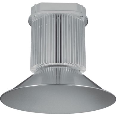 Campânula BRONX 1x200W LED 16000lm 6500K 120° Alt.52xD.50cm prata