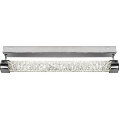 Plafond MINSK 1x24W LED 1920lm 4000K C.60xL.13,5xAlt.6,5cm transparente/cromado