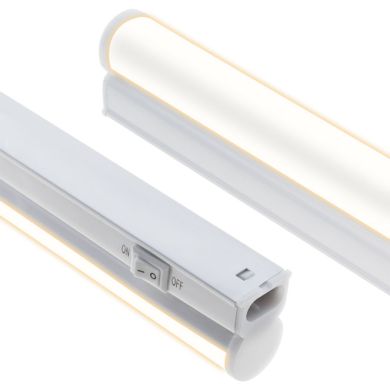 Régua AXINITE 30cm com interruptor 1x5W LED 450lm 3000K C.30,7xL.2xAlt.3,7cm branco