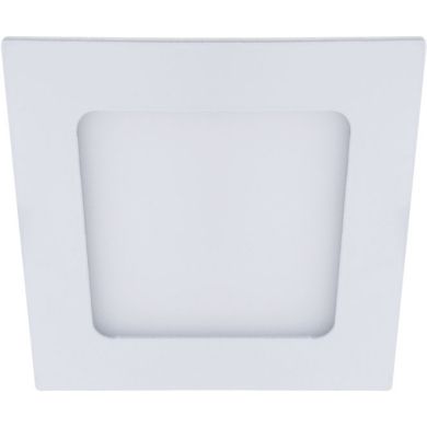 Foco de encastrar FRANCO quadrado 1x6W LED 336lm 6400K 120° C.12xL.12xAlt.0,2cm Branco