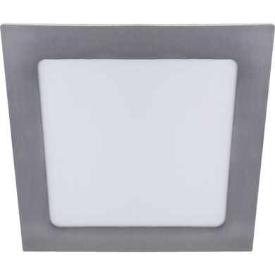 Foco de encastrar FRANCO quadrado 1x12W LED 672lm 3000K 120° C.17xL.17xAlt.0,2cm níquel