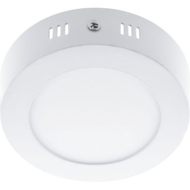 Plafón ESCUDO redondo 1x6W LED 336lm 6000K 120° Al.3,5xD.12cm Blanco