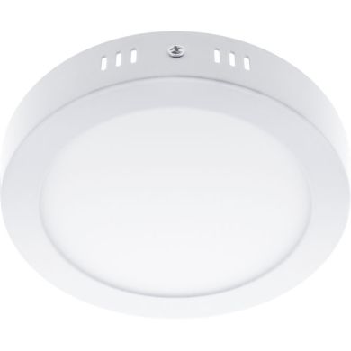 Plafond ESCUDO redondo 1x12W LED 672lm 3000K 120° Alt.3,5xD.17cm branco