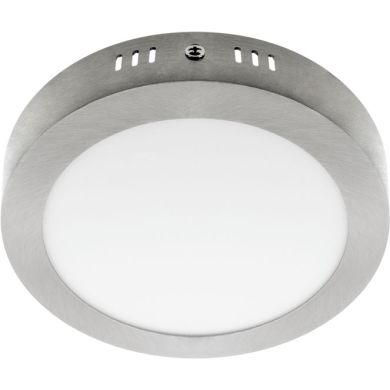 Plafond ESCUDO round 1x12W LED 672lm 6000K 120° H.3,5xD.17cm Satin Nickel