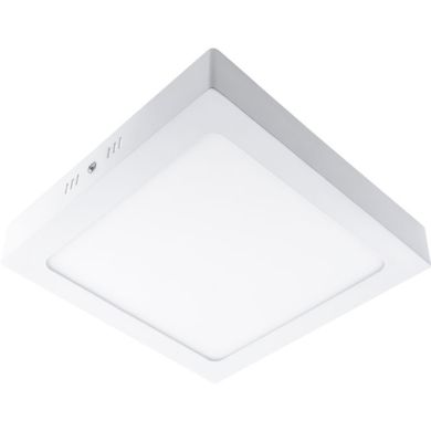 Plafond PESETA quadrado 1x18W LED 1260lm 4000K 120° C.22xL.22xAlt.3,5cm Branco