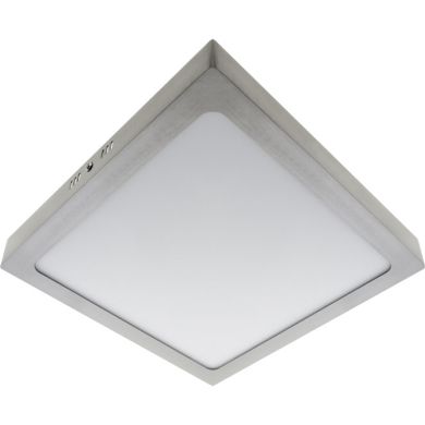 Plafond PESETA square 30x30 1x24W LED 1560lm 4000K 120° L.30xW.30xH.3,5cm Satin Nickel