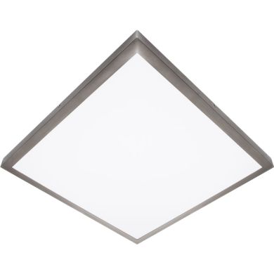 Plafond PESETA quadrado 60x60 1x48W LED 3600lm 6000K 120° C.60xL.60xAlt.4cm níquel