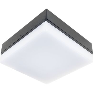 Aplique AZIBO IP54 1x4,2W LED 323lm 4000K C.14xL.14xAlt.6cm alumínio + plástico antracite