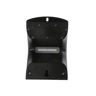 Aplique solar SOLARIS IP65 1,5W 220lm LED 4000K+LED traseiro 4000K C.9,65xL.7,94xAlt.14,49cm preto