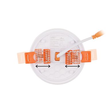 Foco de encastrar LIRA CCT redondo 10W LED 1000lm 3000-4000-6500K Alt.2xD.8,5cm branco
