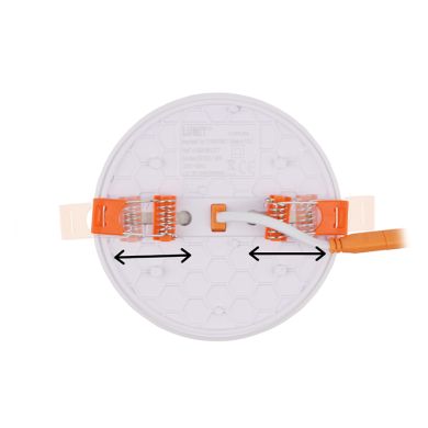 Foco de encastrar LIRA CCT redondo 18W LED 2000lm 3000-4000-6500K Alt.2xD.12cm branco