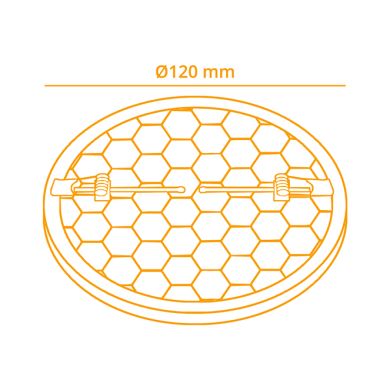 Foco de encastrar LIRA CCT redondo 18W LED 2000lm 3000-4000-6500K Alt.2xD.12cm branco