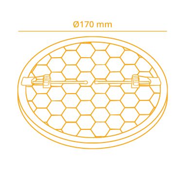 Foco de encastrar LIRA CCT redondo 24W LED 2600lm 3000-4000-6500K Alt.2xD.17cm branco