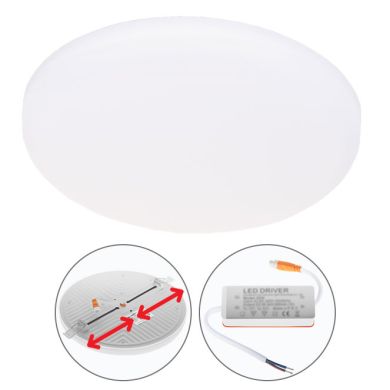 Downlight Empotrable LIRA redondo 1x30W LED 2700lm 3000K 120° Al.1,8xD.20cm Blanco