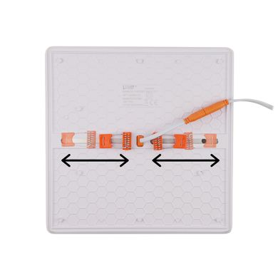Foco de encastrar RUPIA CCT quadrado 36W LED 4000lm 3000-4000-6500K C.23xL.23xAlt.2cm branco