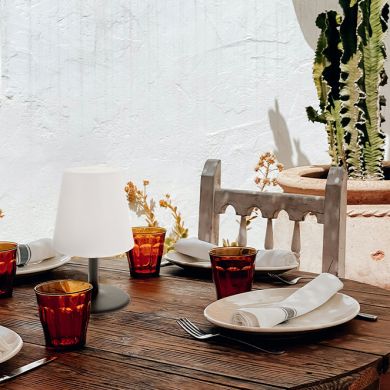 Candeeiro de mesa BIA IP44 1x1W LED 90lm 3000K Alt.26,5xD.16,5cm antracite