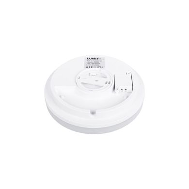 Plafond MEDINA pequeno IP54 1x18W LED 1440lm 4000K Alt.5,5xD.23cm branco