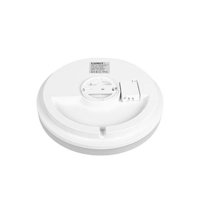 Plafond MEDINA médio IP54 1x24W LED 1920lm 4000K Alt.5,5xD.28cm Branco