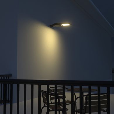 Solar Wall Lamp DALTON w/sensor and solar panel IP65 40W LED 6000lm 6000K 90° L.28,97xW70,61xH7,36cm