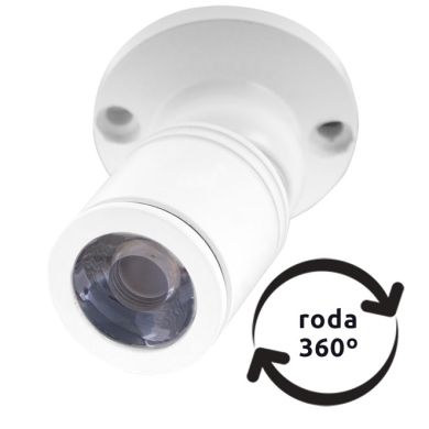 Orientable Spotlight MELVIN round 1W LED 70lm 3000K H.4xD.3cm White