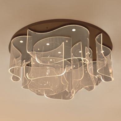 Plafón CLAIRE CCT LED 150W 6750lm 2700K/4000K/6000K D.150cm Dorado