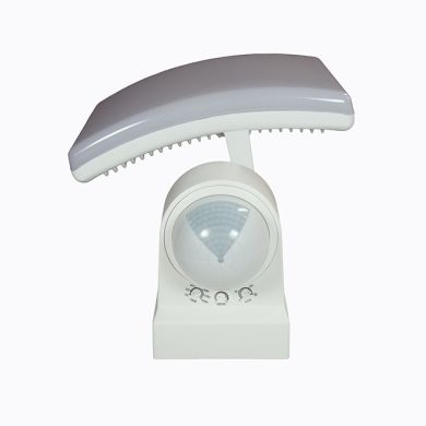 Aplique MONROE com sensor IP65 1x30W LED 2200lm 3000K C.19,91xL.22,5xAlt.18,845cm plástico branco