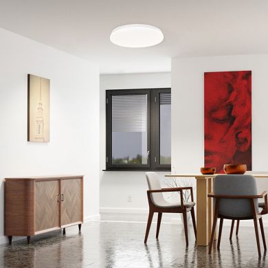 Plafond DRIFT 18W LED 1440lm 4000K Alt.6xD.32cm branco