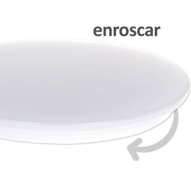 Plafond DRIFT 24W LED 1800lm 6400K Alt.6xD.37cm branco